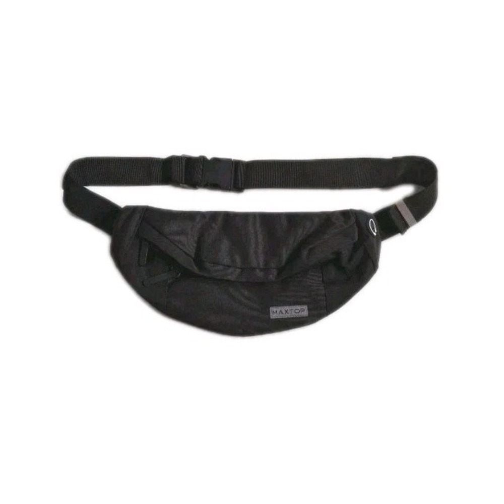 MAXTOP Fanny Pack Unisex Multiple Compartments  4 Pockets  Black